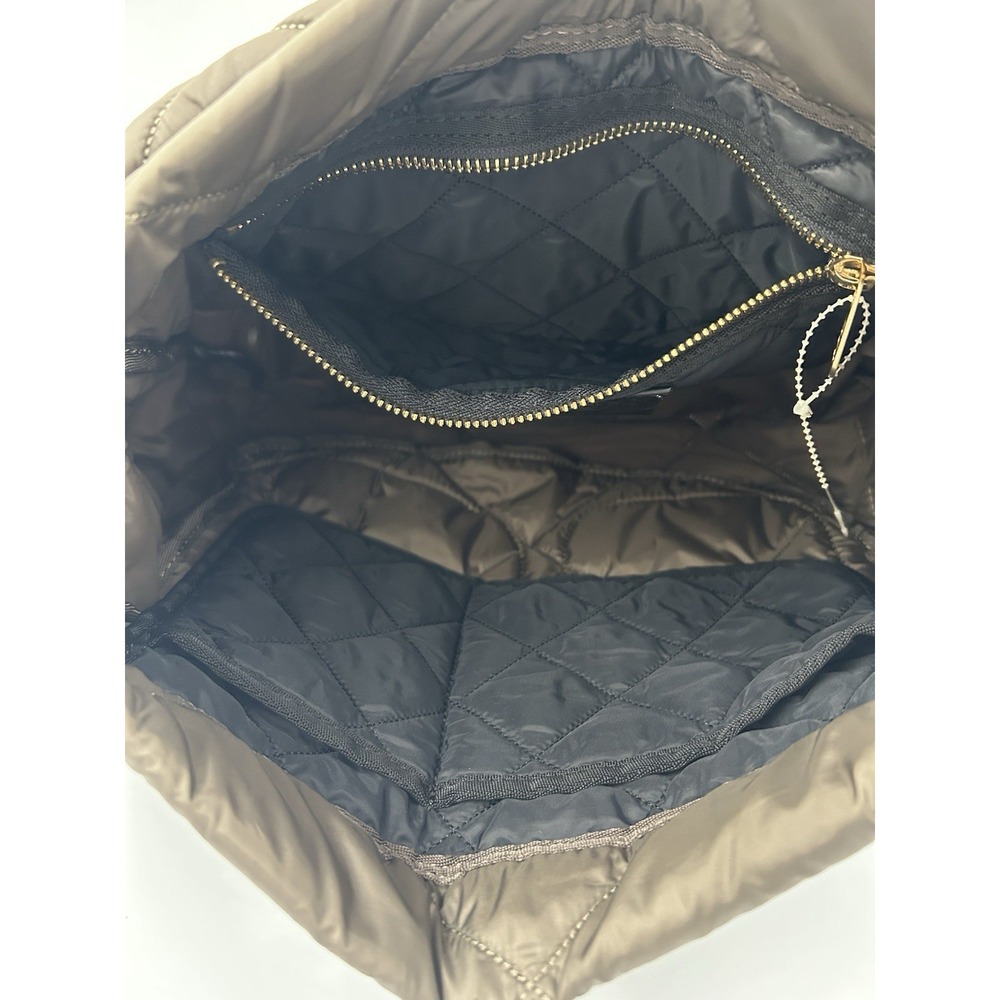 Sonia Rykiel Brown Quilted Shoulder/Crossbody Bag Gold Hardware Zip Snap Pockets - Picture 9 of 14